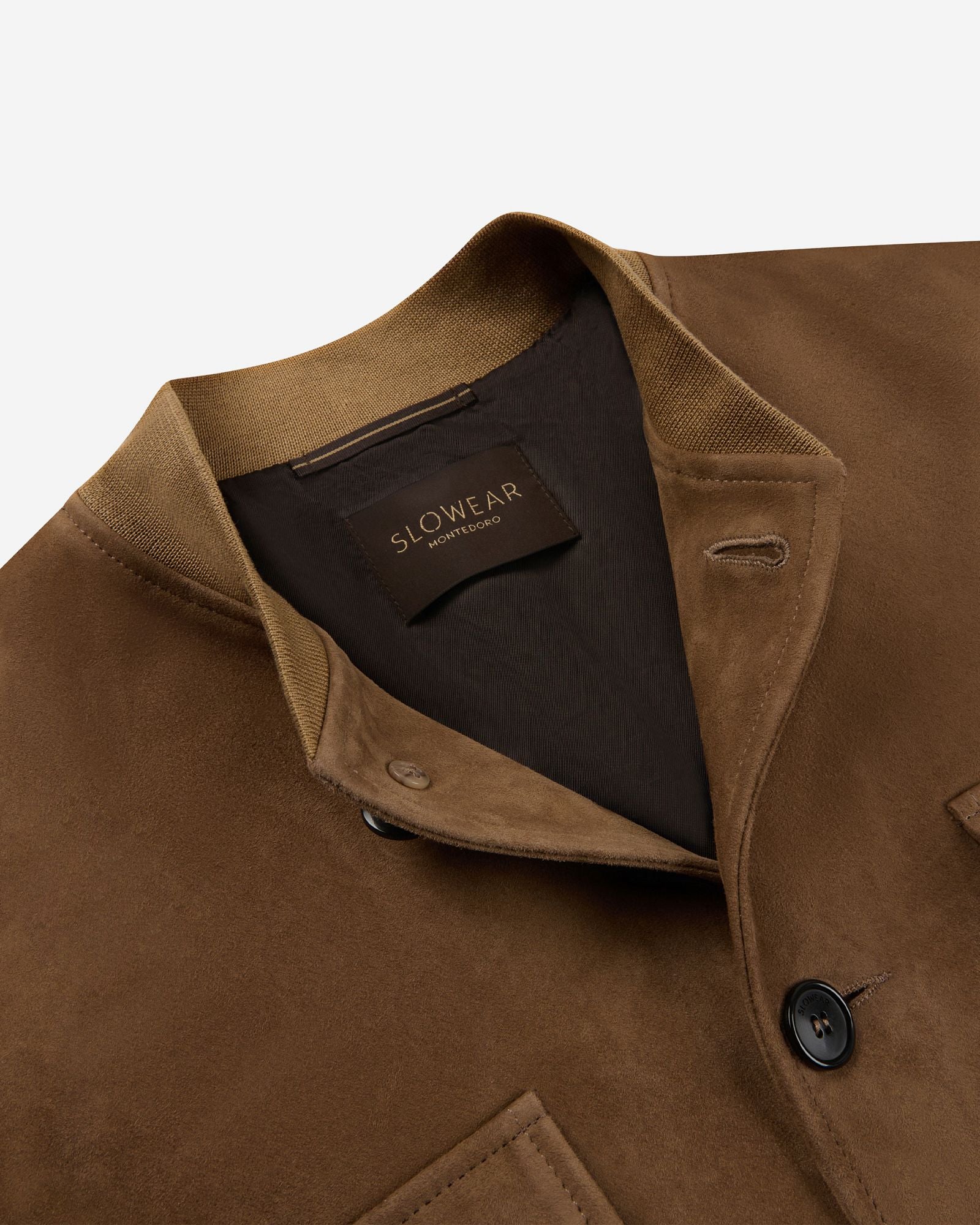 Suede leather bomber jacket - Image 6