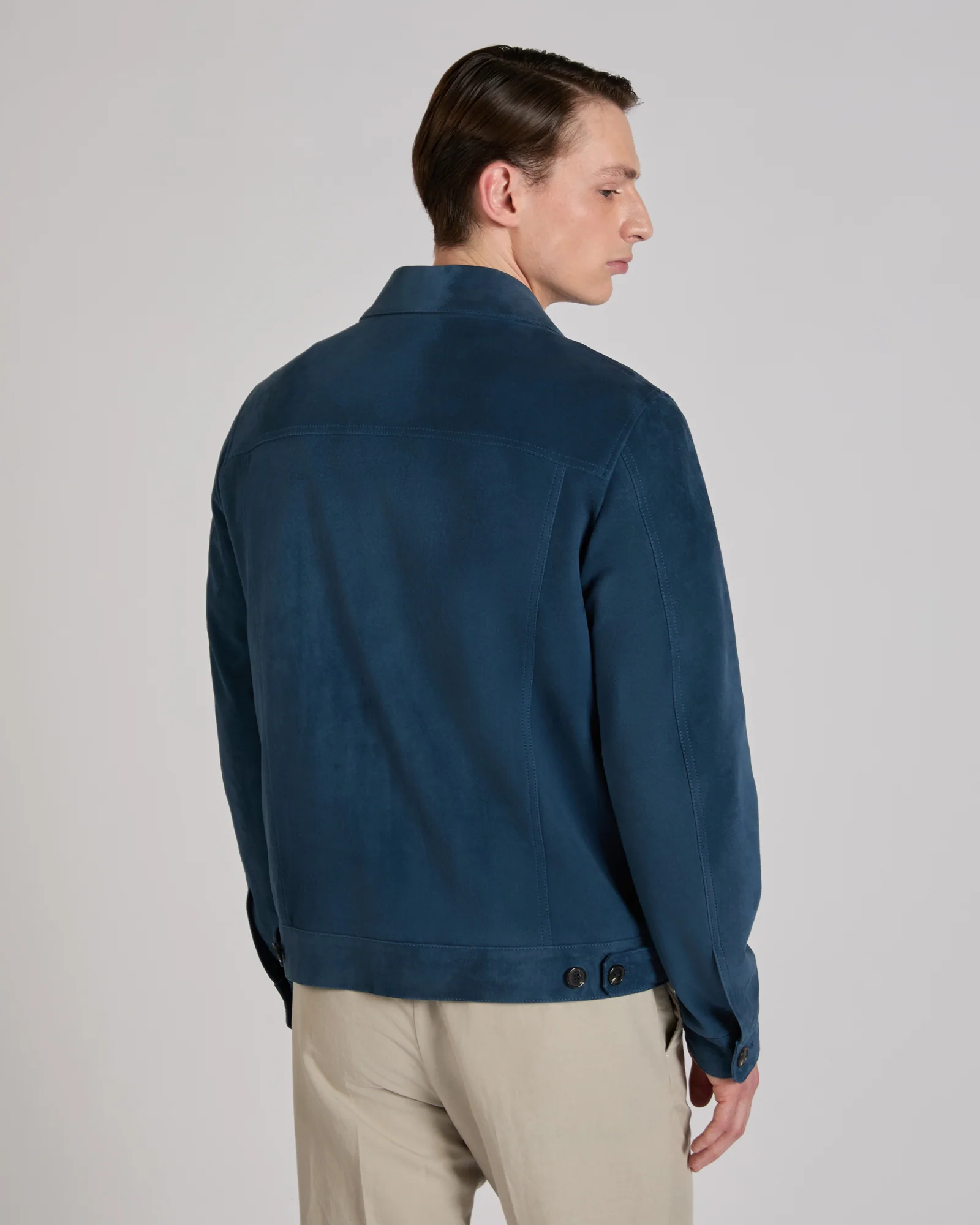 Suede leather Trucker jacket - Image 3