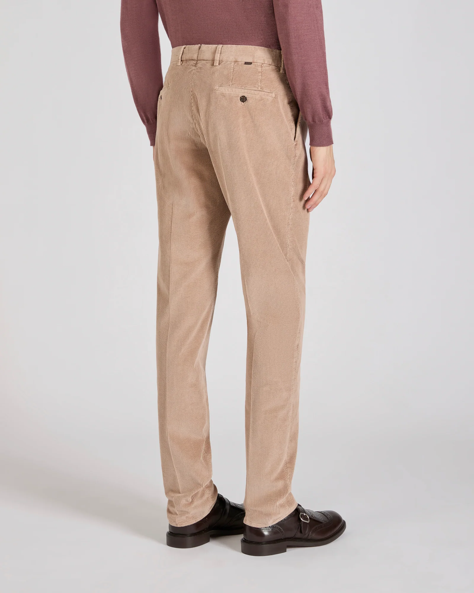 Tapered fit corduroy trousers - Image 3