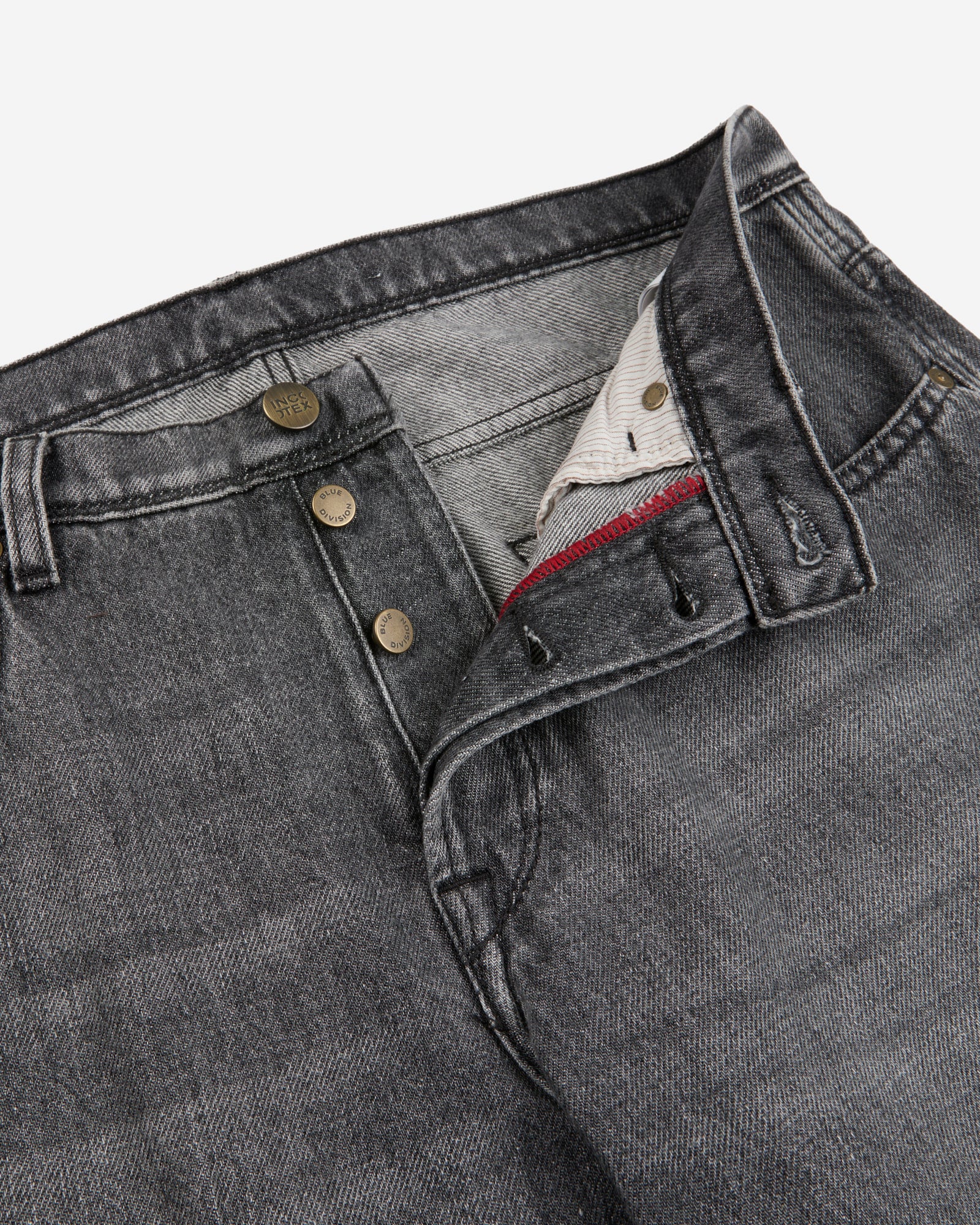 Tapered fit cotton five-pocket trousers - Image 6