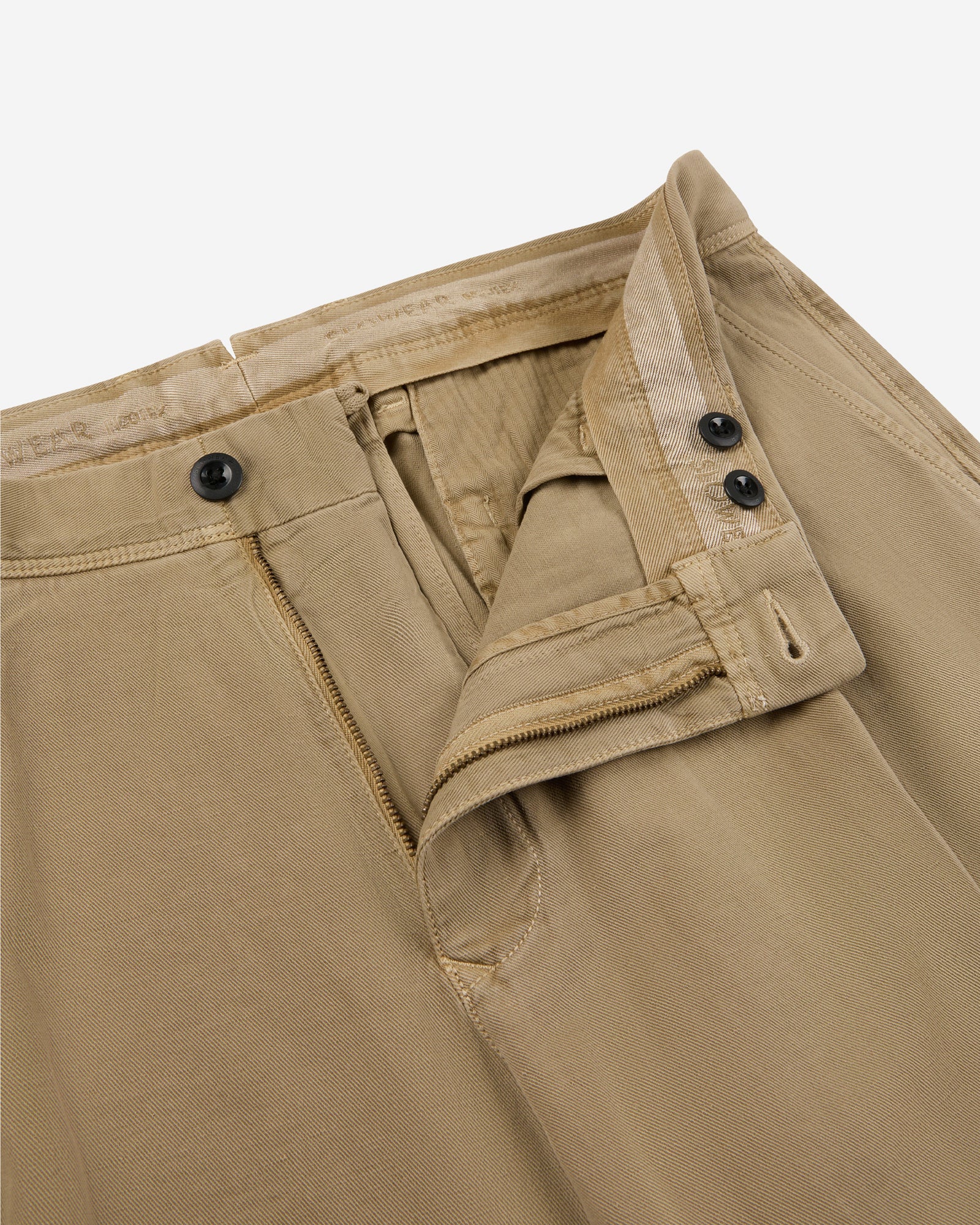 Tapered fit cotton trousers - Image 6