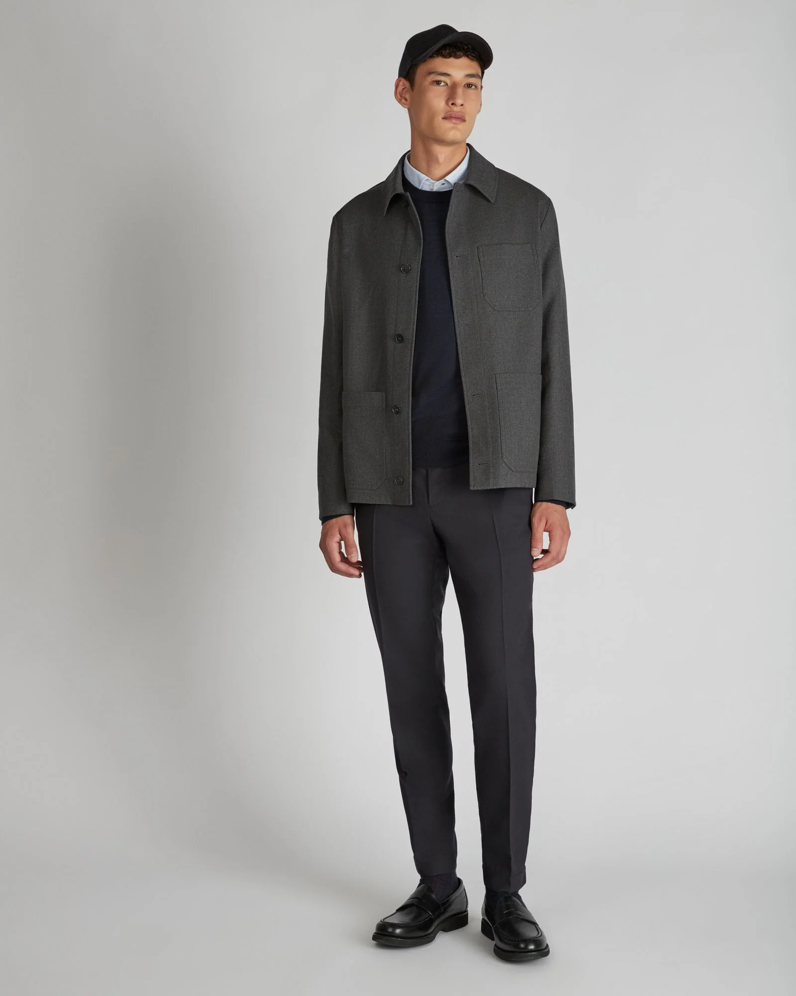 Tapered fit techno flannel trousers - Image 5