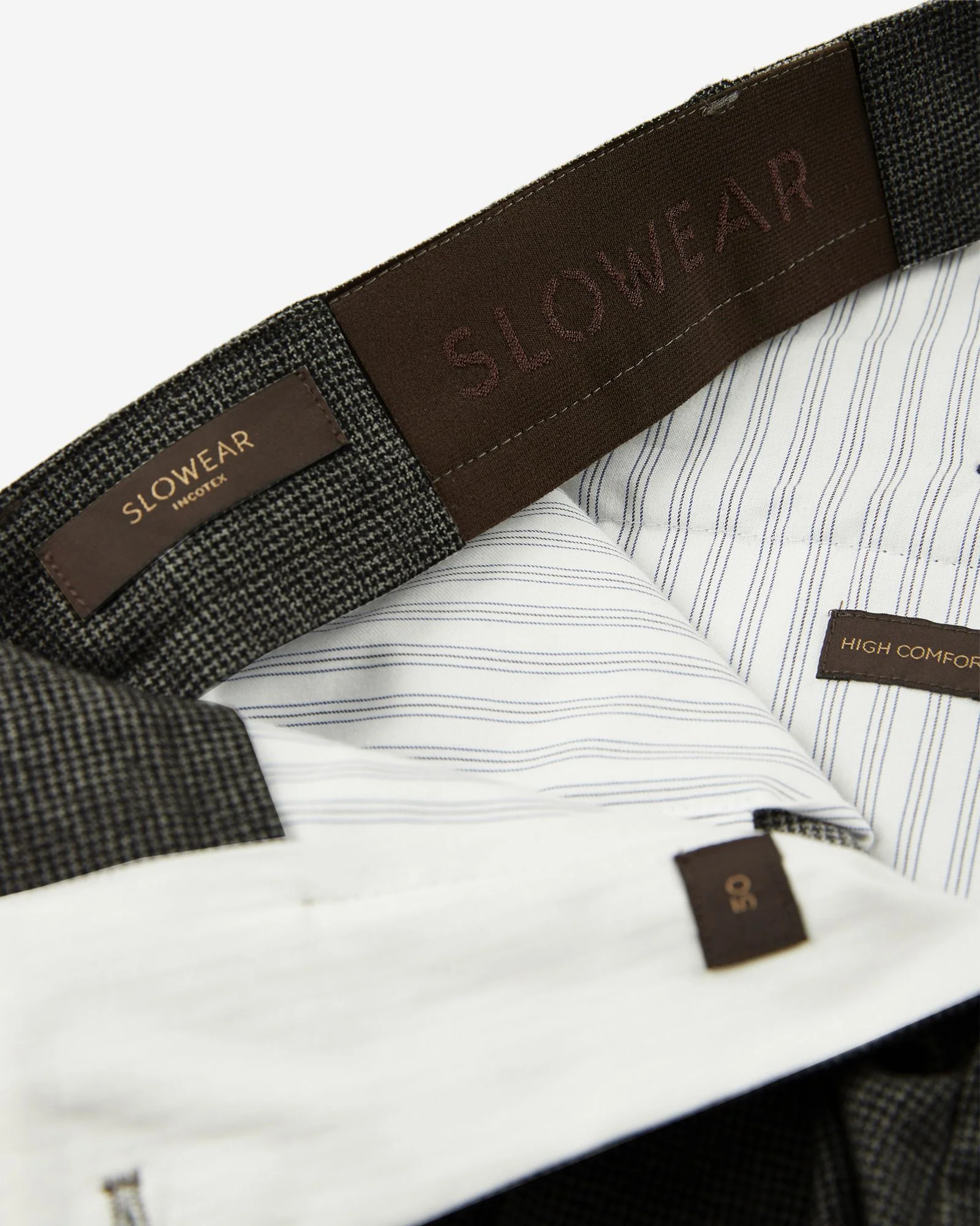 Tapered fit in micro-patterned wool Flexpant - Image 7