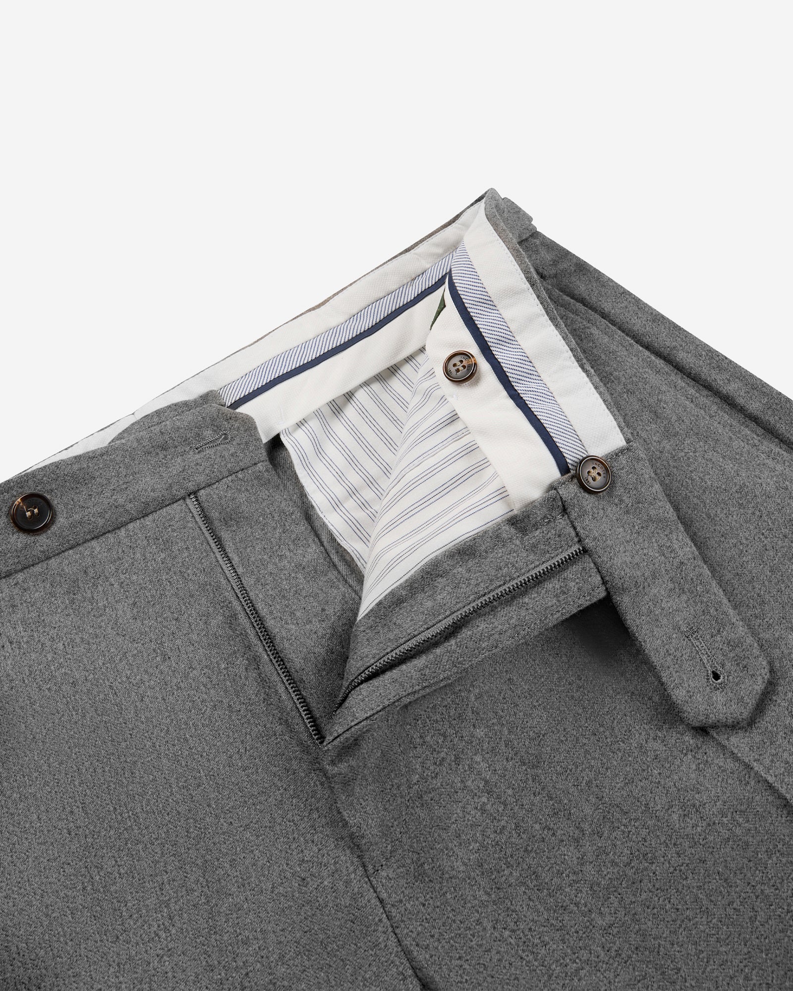 Tapered-fit wool blend trousers - Image 4