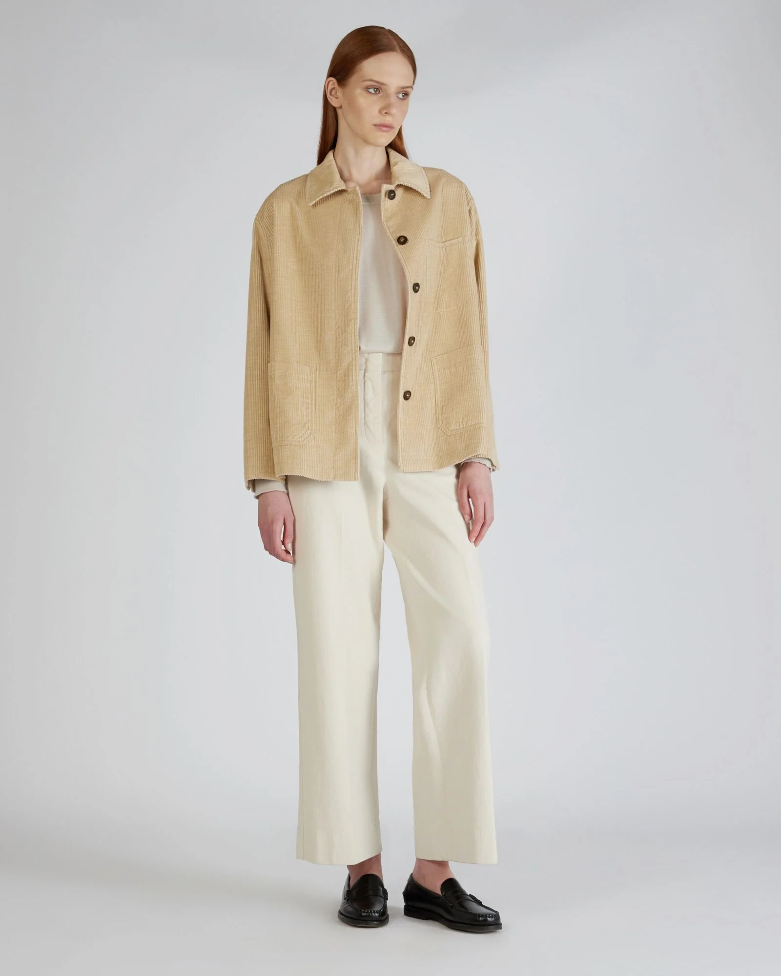 Wide fit corduroy blouson jacket - Image 5