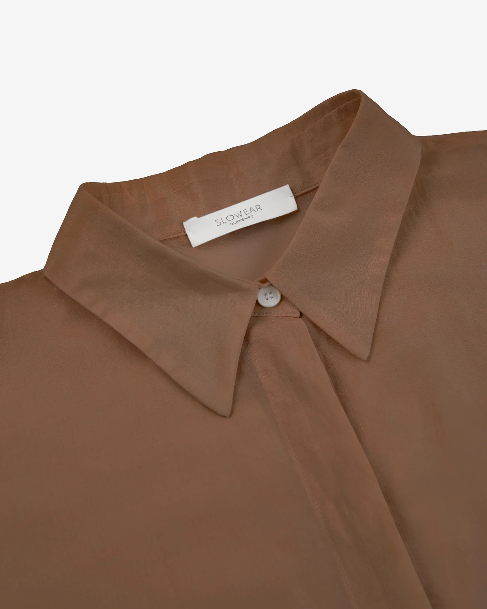 Wide fit shirt in silk and cotton muslin - Image 6