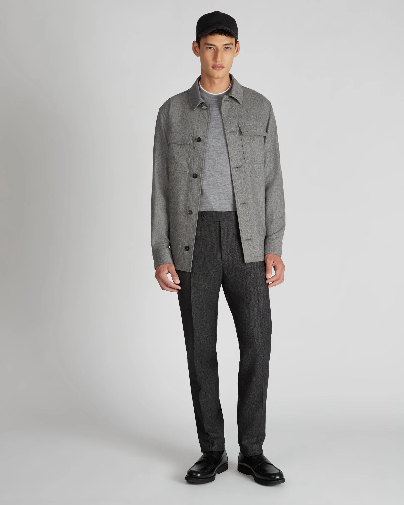 Wool and cashmere flannel blouson jacket - Image 5