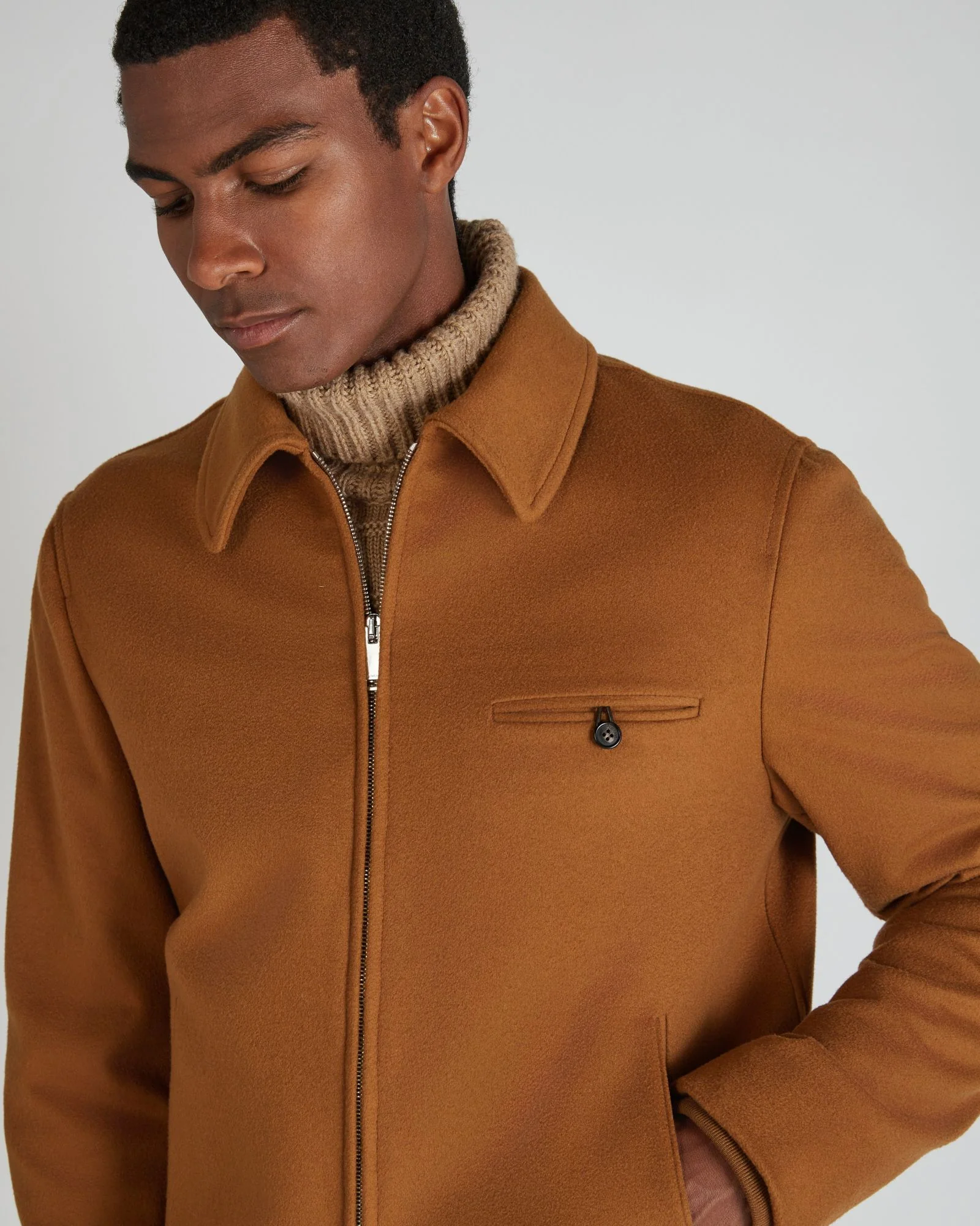 Wool and cashmere Primo bomber jacket - Image 4