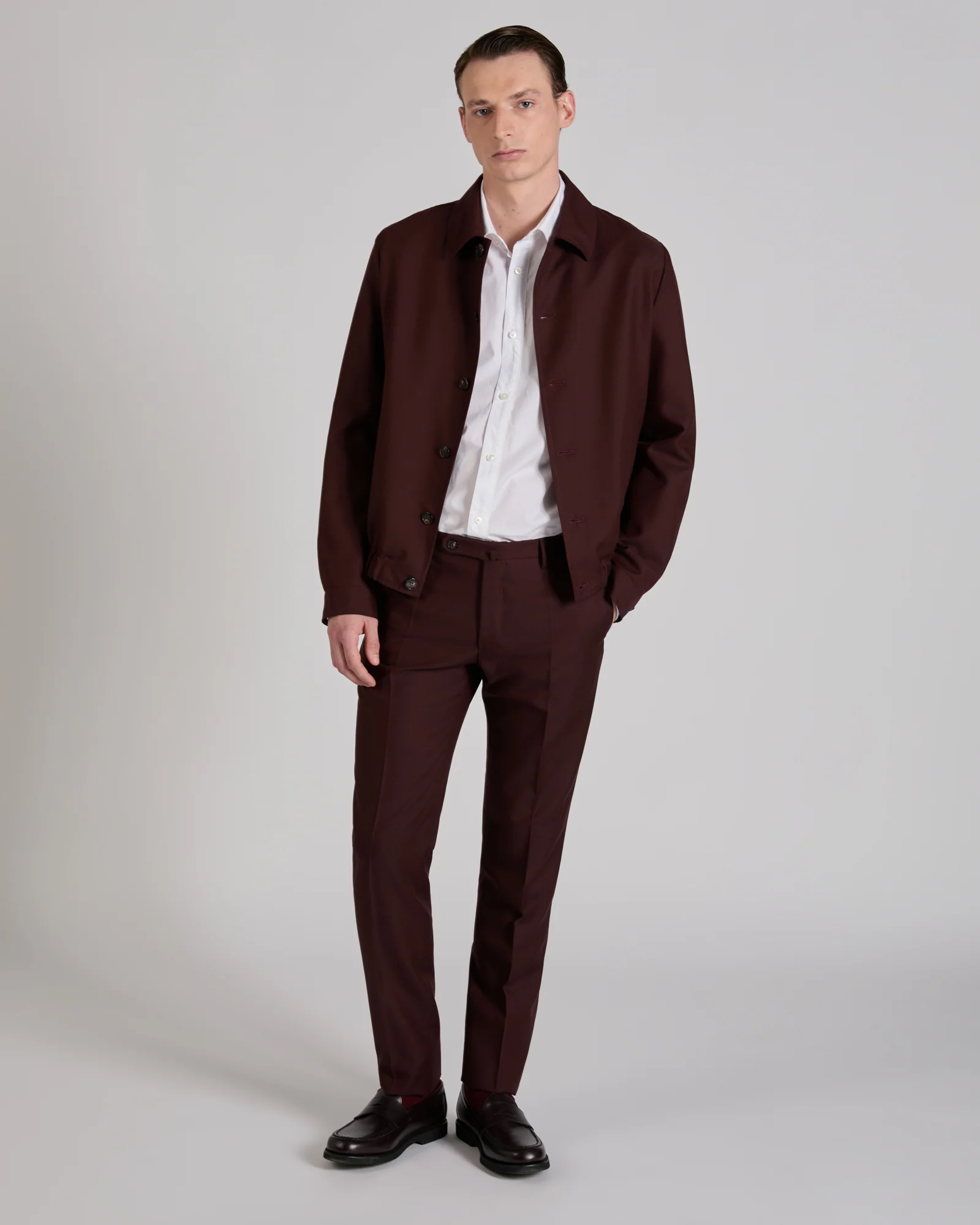 Wool and mohair twill bomber jacket - Image 5