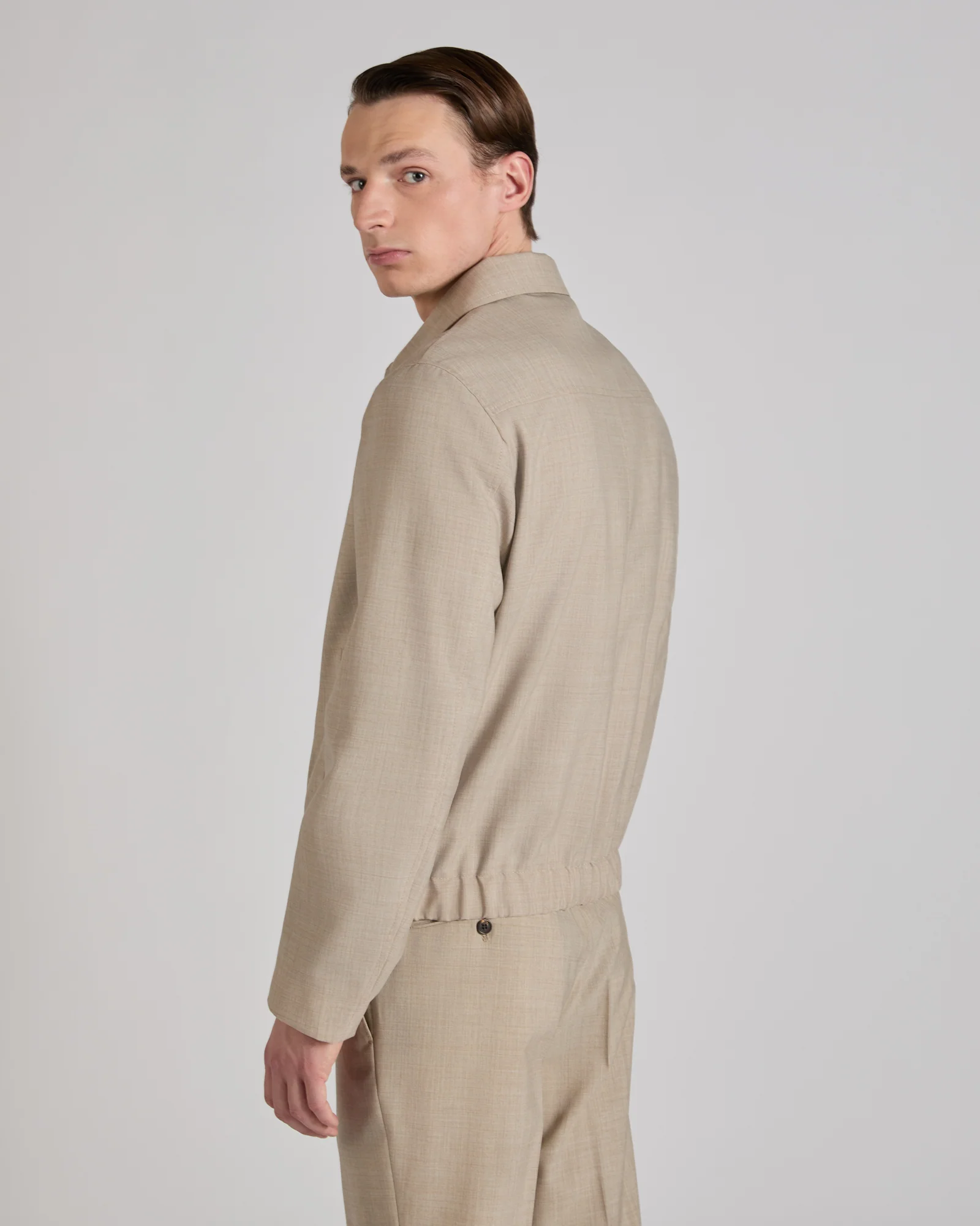 Wool fabric Primo bomber jacket - Image 3