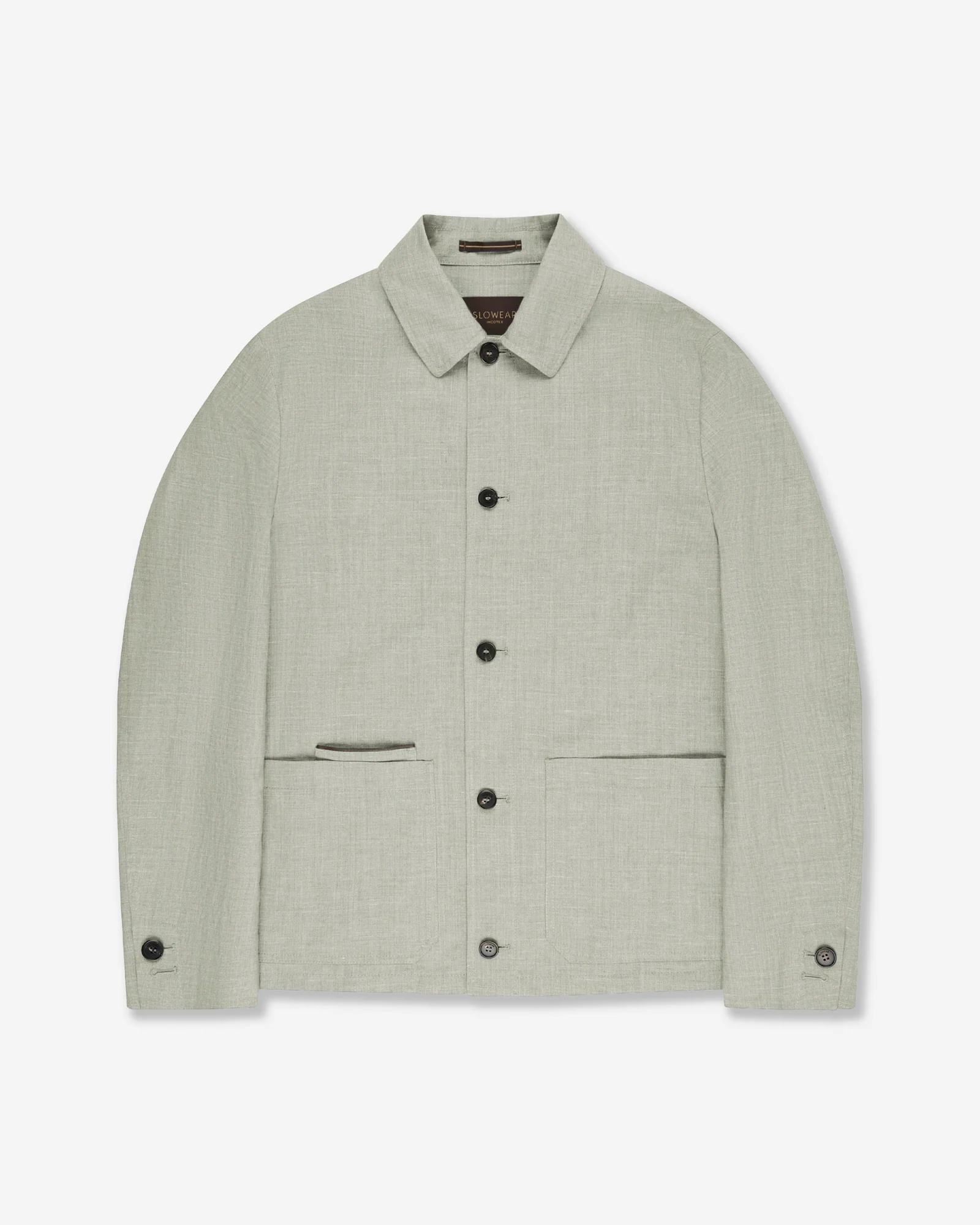 Wool, linen and silk blouson jacket