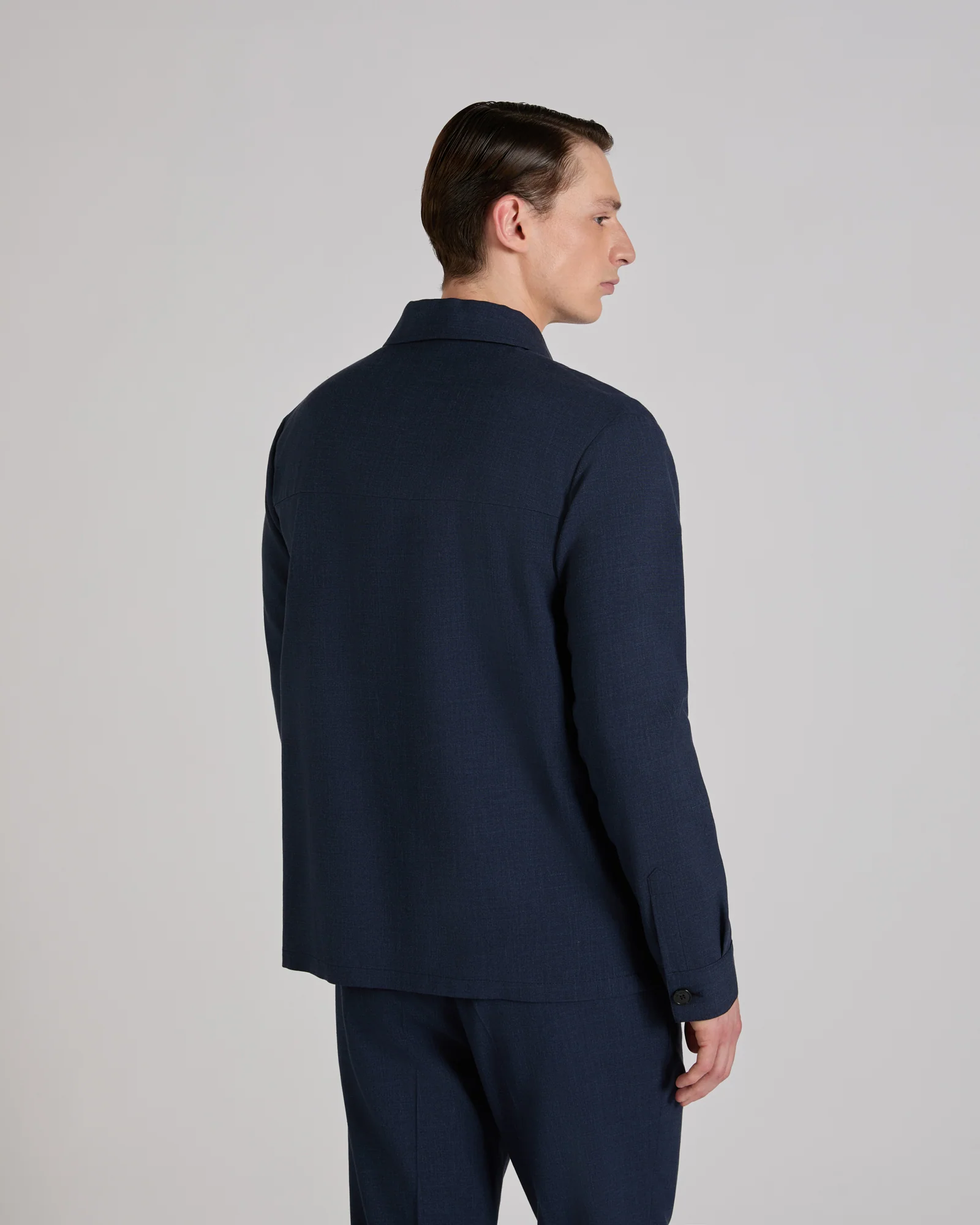 Wool, linen and silk overshirt - Image 3